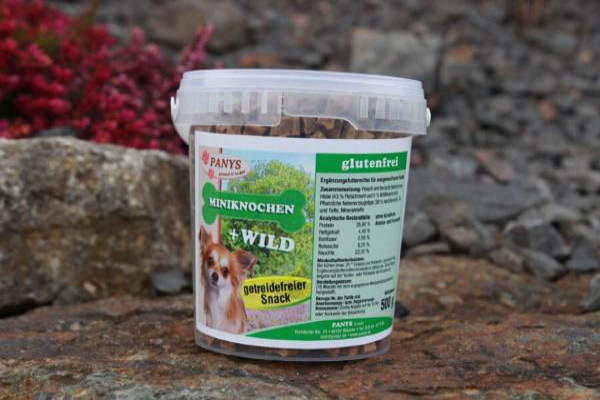 Miniknochen getreidefreie Rezeptur mit Wild - 500g