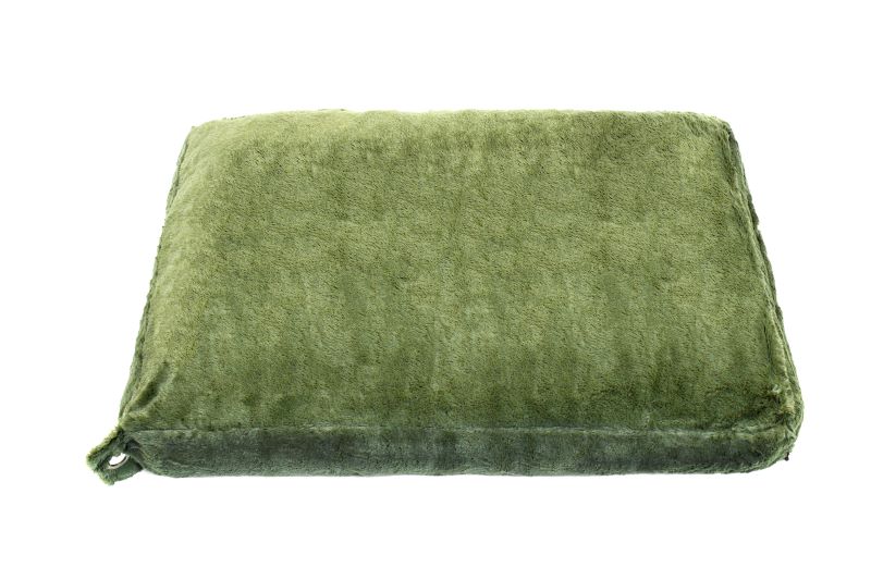 Supersoft Kuschel-Hundeboxkissen - L - Dunkelgrün