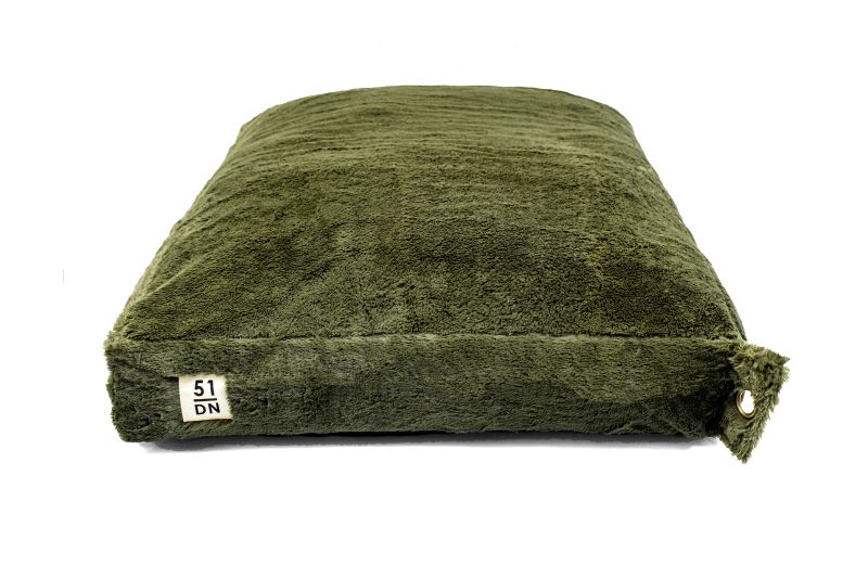 Supersoft Kuschel-Hundeboxkissen - L - Dunkelgrün
