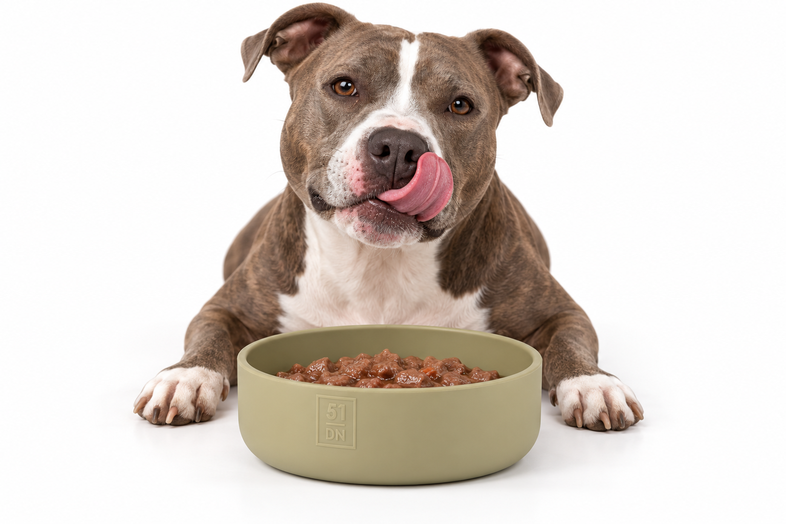 Classic Bowl - 1400ml für Hunde - Farbe: Khaki